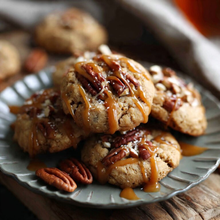 Caramel Apple Pecan Cookies