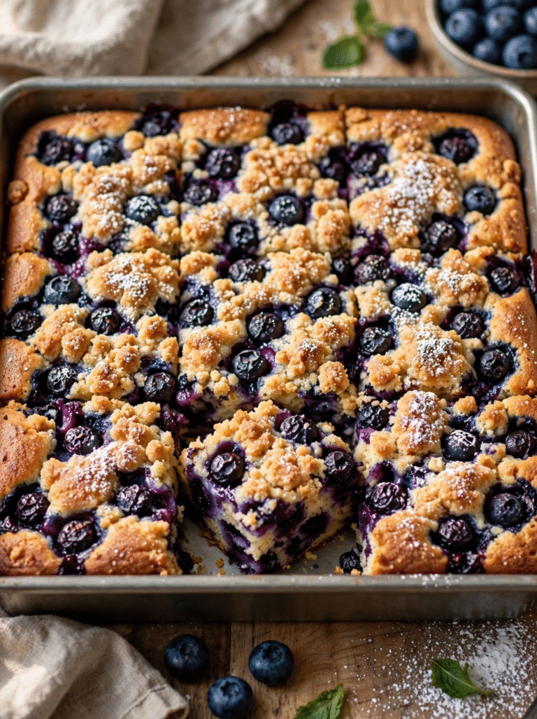 Blueberry Breakfast Cake: Moist, Fruity & Perfect Morning Cake